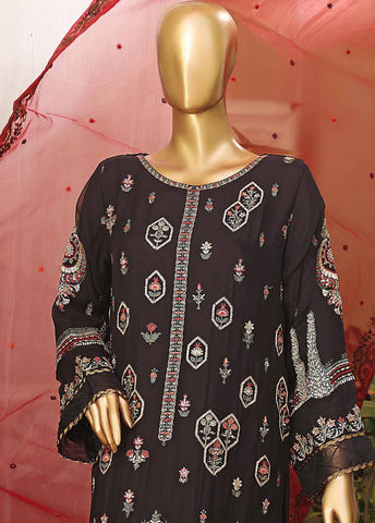 Bin Saeed Fabric - ZEF-C014 B - 3 Piece Chiffon