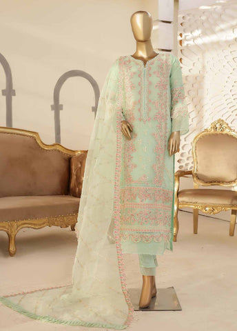 Bin Saeed Fabric - ZEF-C2001 G- 2 Piece Chiffon