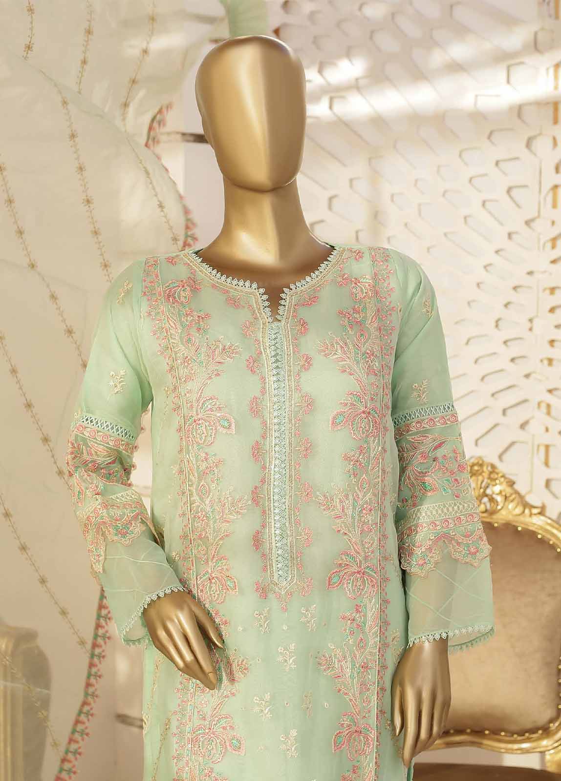 Bin Saeed Fabric - ZEF-C2001 G- 2 Piece Chiffon