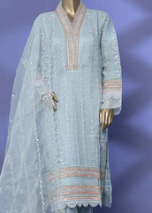 ZEF-C2010-F - 3 Piece Embroidered Chiffon