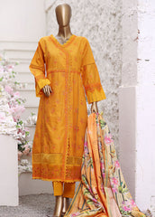 ZW-0017 - 3 Piece ChikanKari Stitched Suit