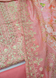 EU-0570- 3 Piece UnStitched Lawn Cut Work Embroidery