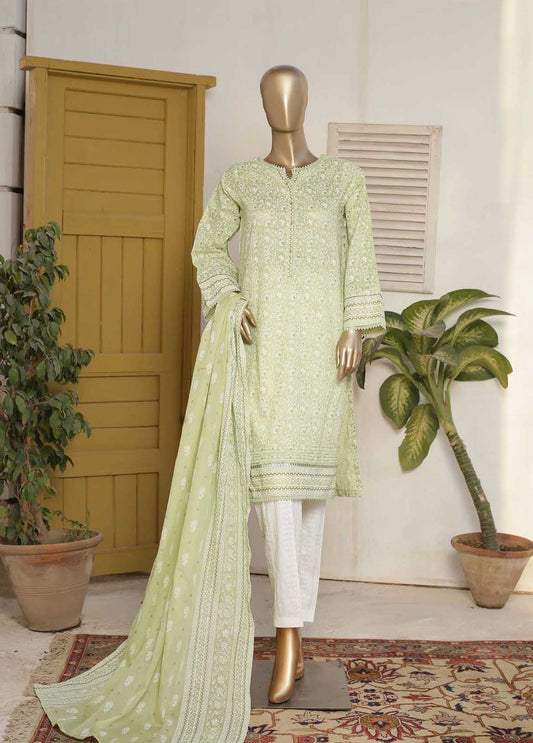 F-0518- 3 Piece Printed Stitched