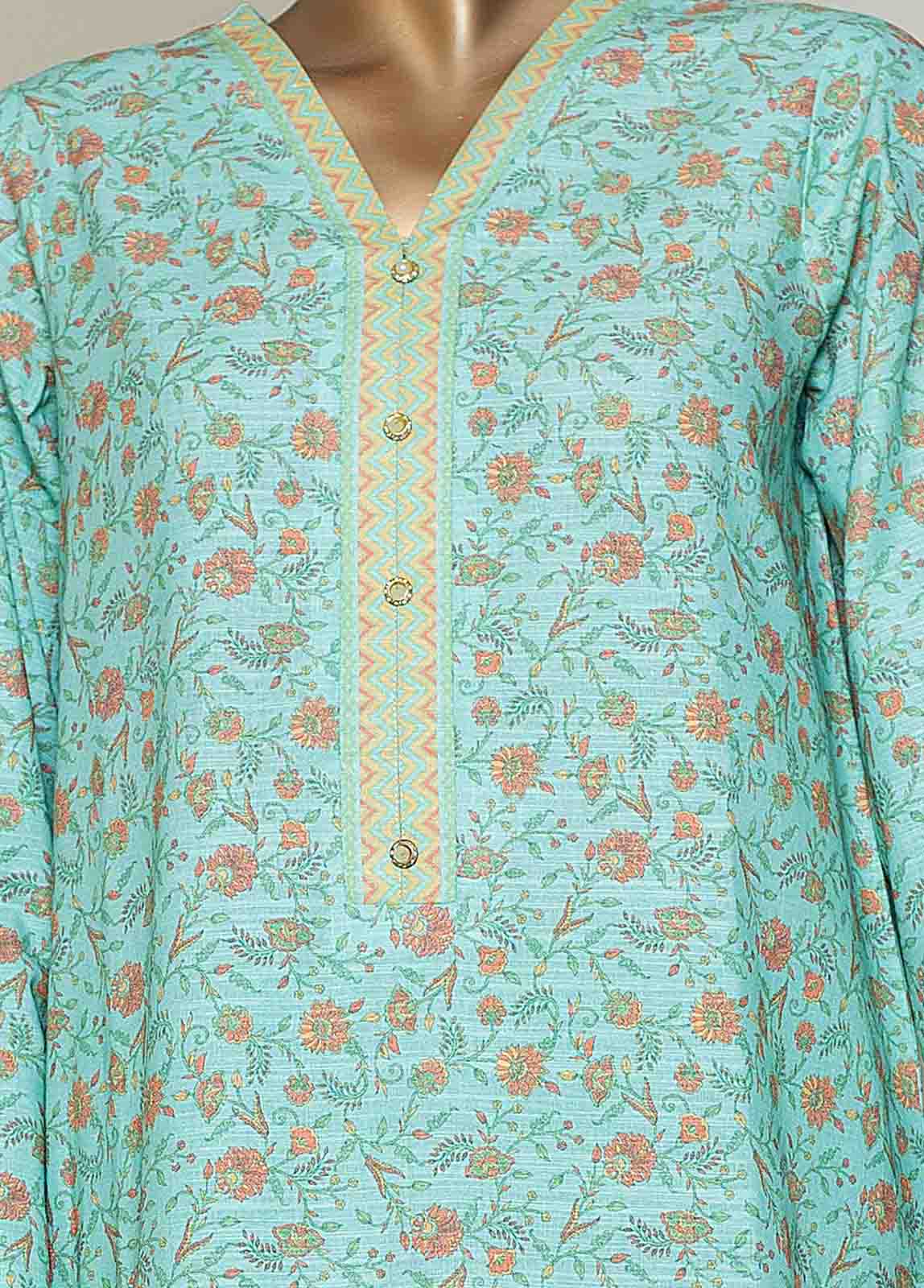 KF-0016 - 2 Piece Printed Khaddar – Bin Saeed Fabrics
