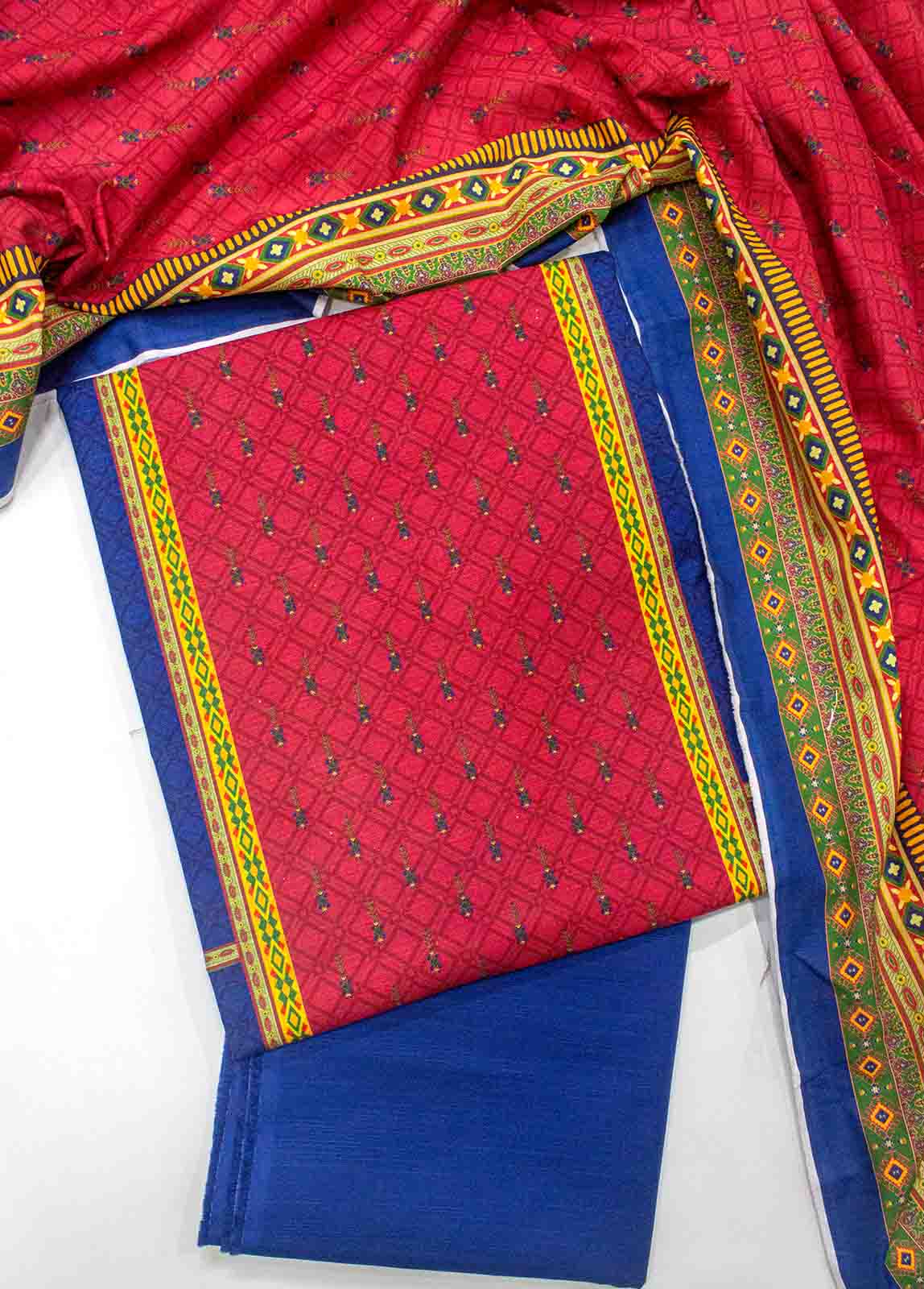 KR-0027- 3 Piece Printed Khaddar